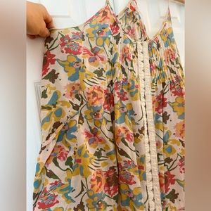 Free People Floral Halter Tank babydoll, size M
